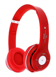 Wireless Bluetooth Over-Ear Headphones, Red