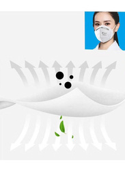 KN95 Protective Anti-Dust Face Mask, White, 10-Pieces