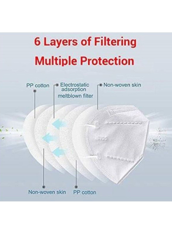 KN95 Face Mask, White, 4-Pieces