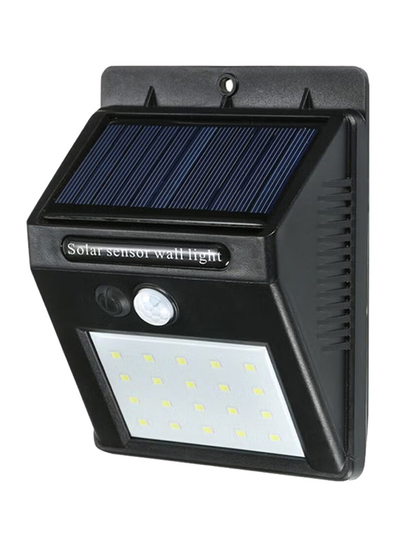 48-LED Solar Powered LED Light, 13 x 10 x 5cm, Yellow
