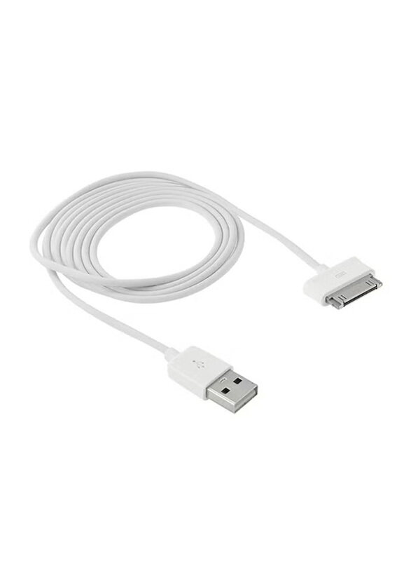 

Generic 3-Meter USB Cable, 30 Pin Male to USB for Smartphone, White
