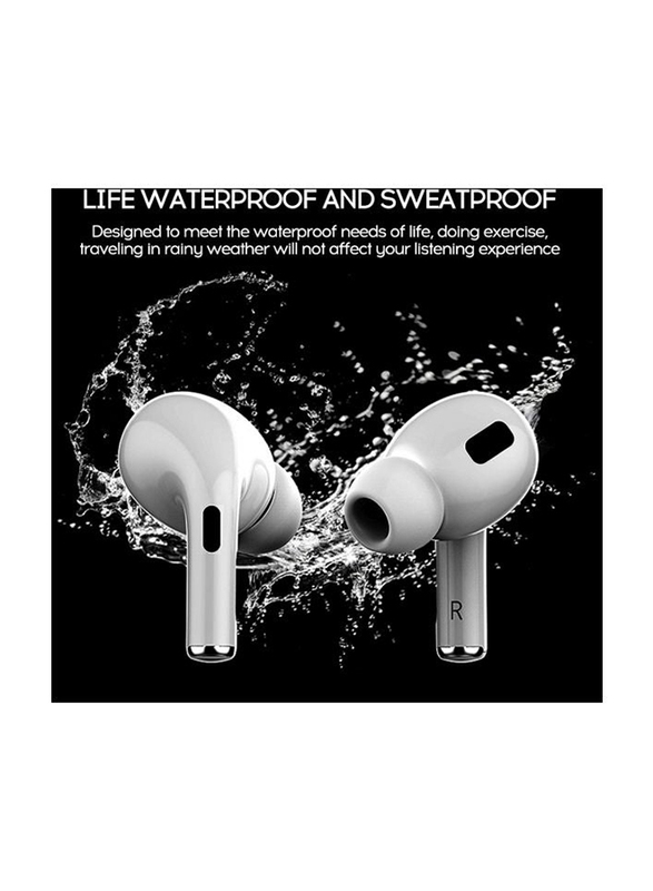 Wireless Bluetooth In-Ear Earbuds with Charging Box, White