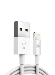 1-Meters Lightning Cable, USB Type A Male to Lightning Sync And Charging Cable for Apple Devices, White