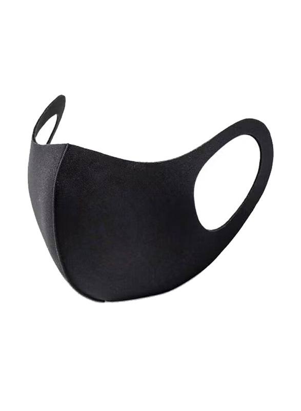 

Generic Washable And Reusable Cotton Dust Respiratory Mask, Black