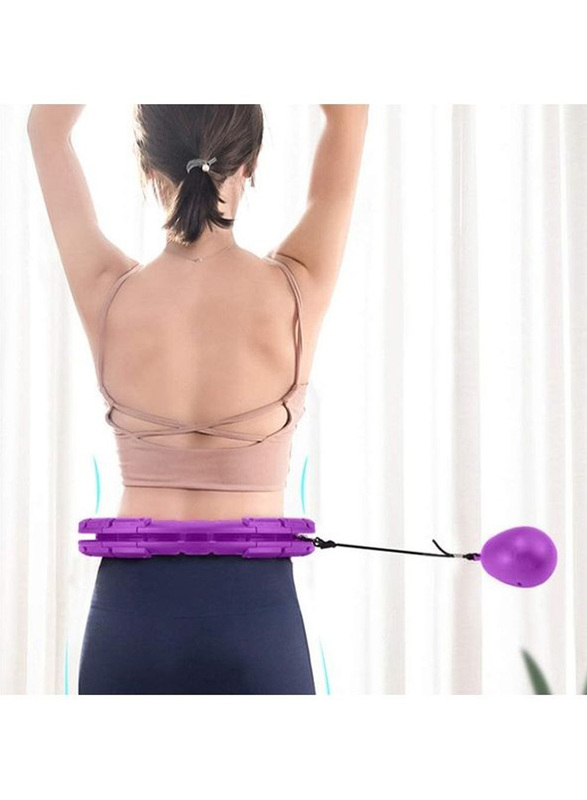 XiuWoo Smart Hula Hoop with Massager Nub, T129, Purple