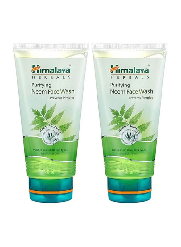 Himalaya Purifying Neem Face Wash, 150ml, 2 Pieces