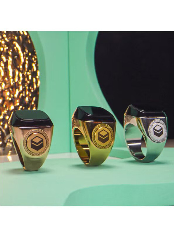 iQibla Tasbih Zikr Smart Ring for Men, 20mm, Gold