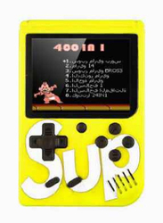 Sup Retro Handheld 400 In 1 Portable Gaming Console, Yellow