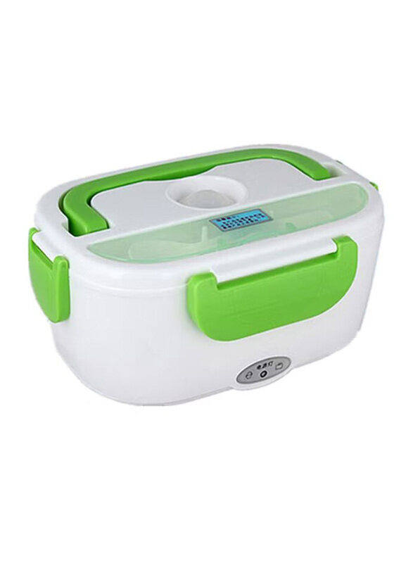 

Generic Car Portable Electric Lunch Box, White/Green