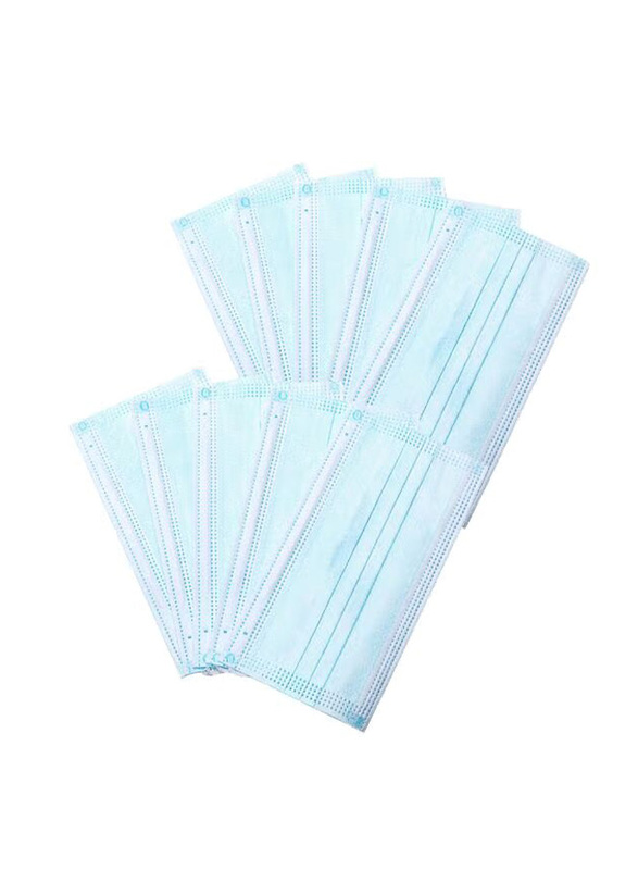 3-Layer Disposable Medium Face Mask, 10 Pieces