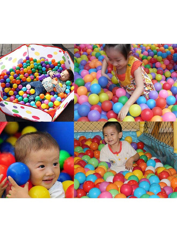 100-Piece Smooth Edges & Germ Free Design Pool Ball Set, 7 x 7 x 7cm, Ages 6+ Years