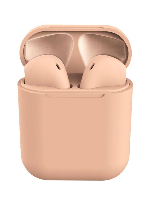 Inpods 12 True Wireless Bluetooth In-Ear Noise Cancelling Stereo Earphones with Microphone, Light Pink