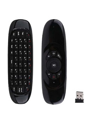 2.4G Air-Mouse Wireless-Keyboard Gyroscope Remote Control, Black