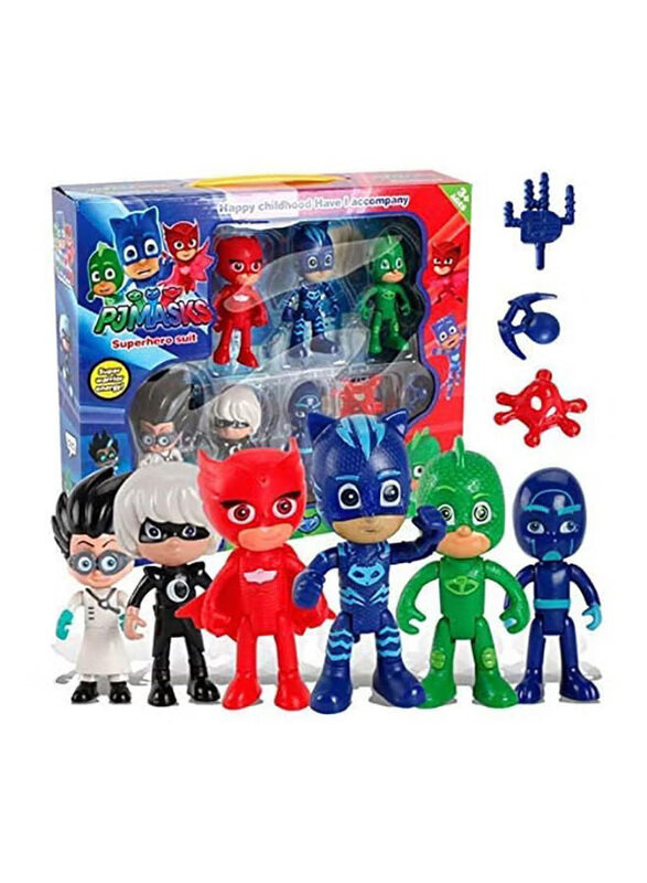 

Generic PJ Masks Cloak Action Figures Set, 6 Pieces, Ages 3+, Multicolour