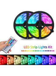 2-Piece Strip Lights Kit with 44 Keys IR Remote Controller, Multicolour