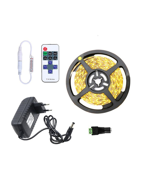 YWXLight 300-LED Strip Lights with 11 Key Remote Controller, Yellow