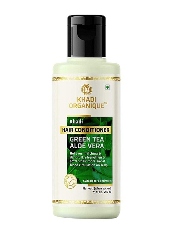 

Khadi Organique Green Tea Aloe Vera Hair Conditioner for All Hair Types, 200ml