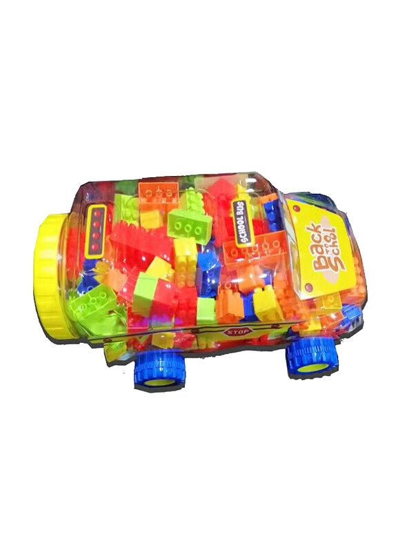 

Generic Mini School Bus Building Blocks Toys, Ages 4+, 20641, Multicolour