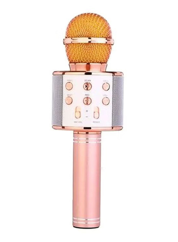 WS-858 Bluetooth Microphone, Pink/Silver
