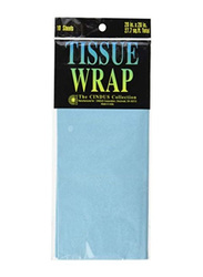 Cindus 10-Pieces Tissue Wraps for Babies, Blue