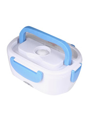 Portable Electric Heating Lunch Box, CN14700, White/Blue