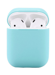 Protective Silicone Case Cover for Apple AirPods With Sports Strap, Light Blue