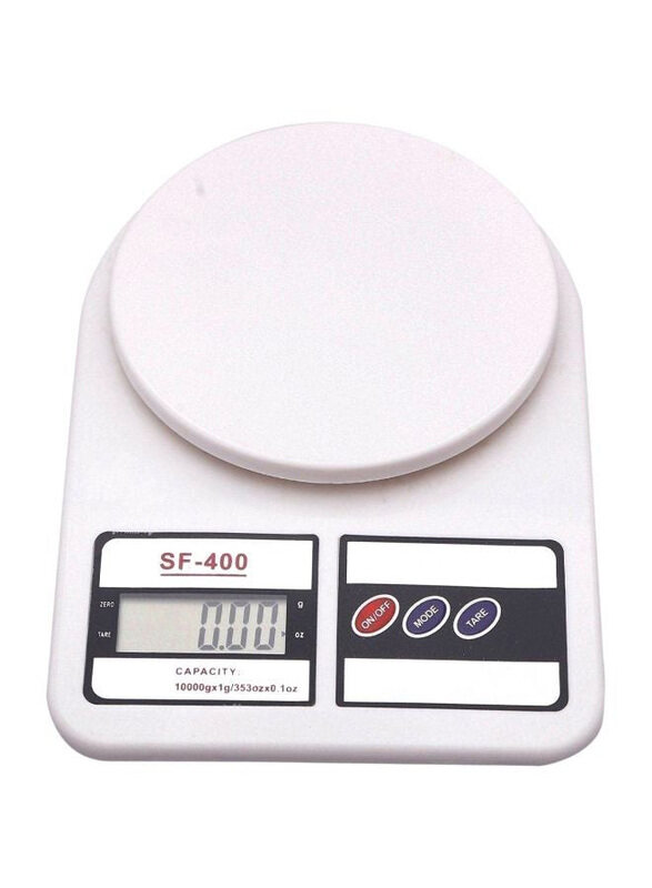 

Inditradition Digital Kitchen Weighing Scale, White/Black