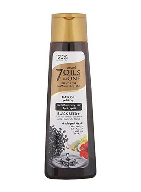 

Emami 7 Oils in 1 Black Seed Hair Oil for All Hair Types, 200ml