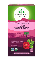 Organic India Tulsi Sweet Rose Tea, 25 Tea Bags