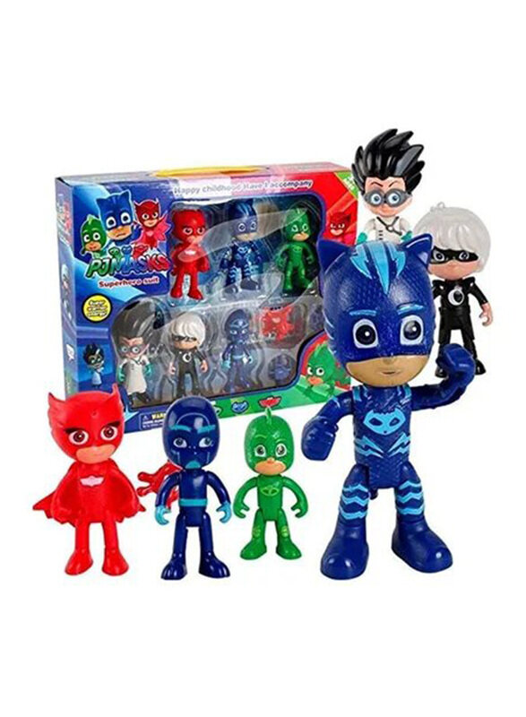 TY-AF1 PJ Masks Cloak Action Figure Set, 6 Pieces, Ages 3+