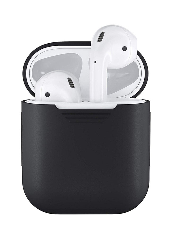 Protective Soft Silicone Case Cover for Apple AirPods, Black