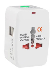 4-In-1 Universal Travel Adaptor, White
