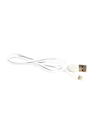 1-Meters Lightning Charging Cable, Lightning to USB Type A for Apple Devices, White