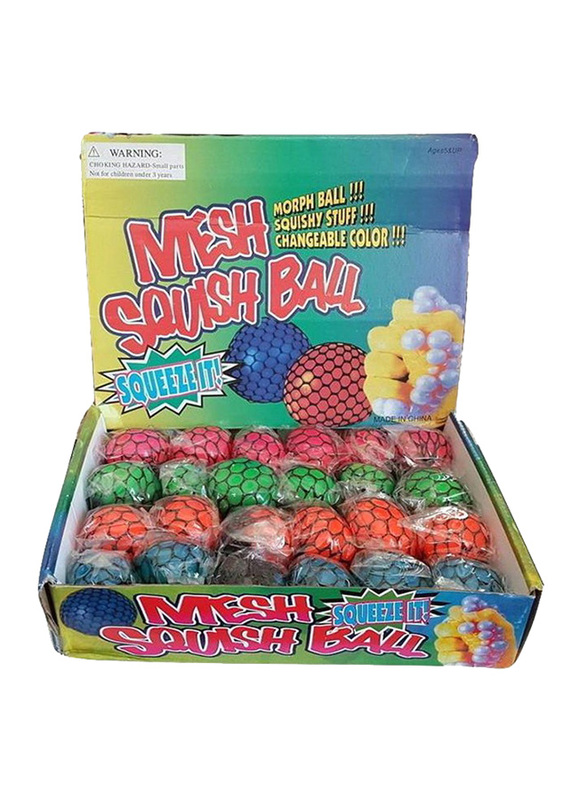 24-Piece Mesh Squish Ball Set, Ages 3+ Years