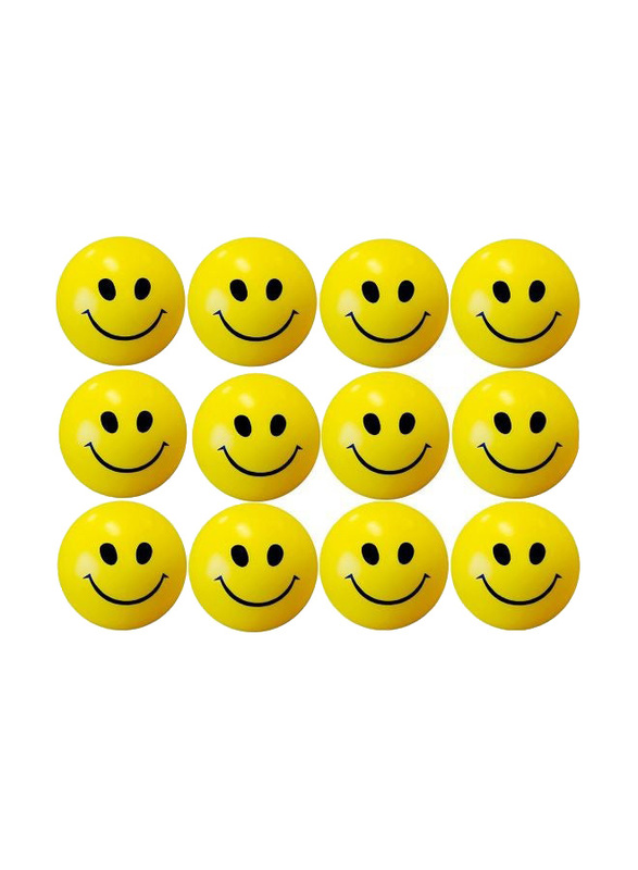 12-Piece Smiley Face Squeeze Ball, Ages 3+ Years