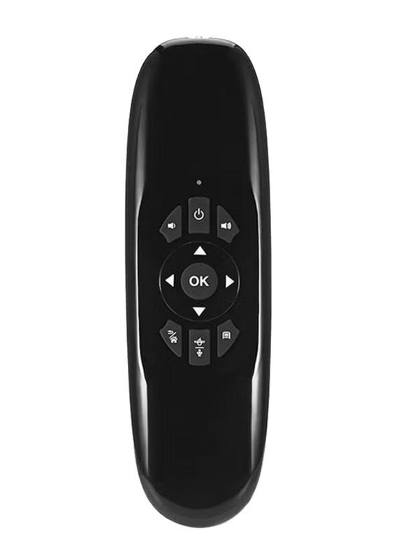 TK668M Wireless Air Mouse with Voice Control Full Keyboard, Black