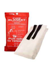 Safety Product Fire Blanket, White/Black