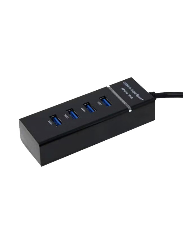 4-Port USB Hub, Black