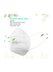 Disposable KN95 Face Mask, MD1379-10, White, 10-Pieces