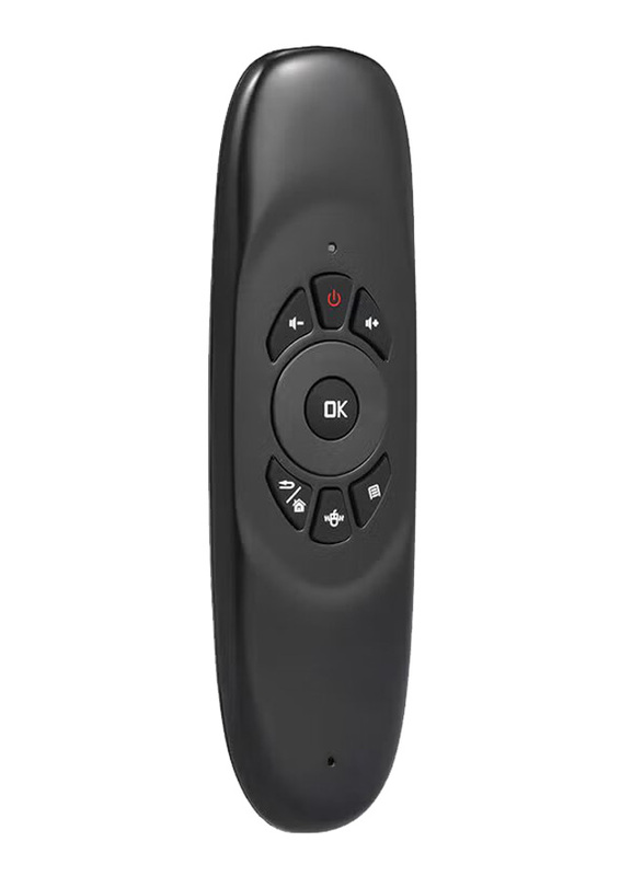Wireless Keyboard Remote Control For Smart TV, 1V4356, Black