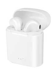 Wireless Bluetooth In-Ear Noise Cancelling Earbuds with Charging Case, White