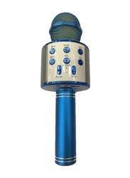 Bluetooth Karaoke Microphone, WS-858, Blue/Gold