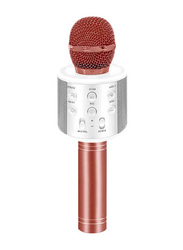 Margoun WS-858 Bluetooth Karaoke Microphone, Rose Gold