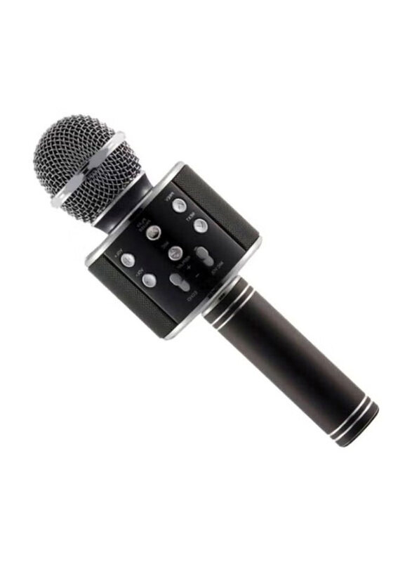 

Generic WS-858 Wireless Microphone And Speaker, Black/Silver