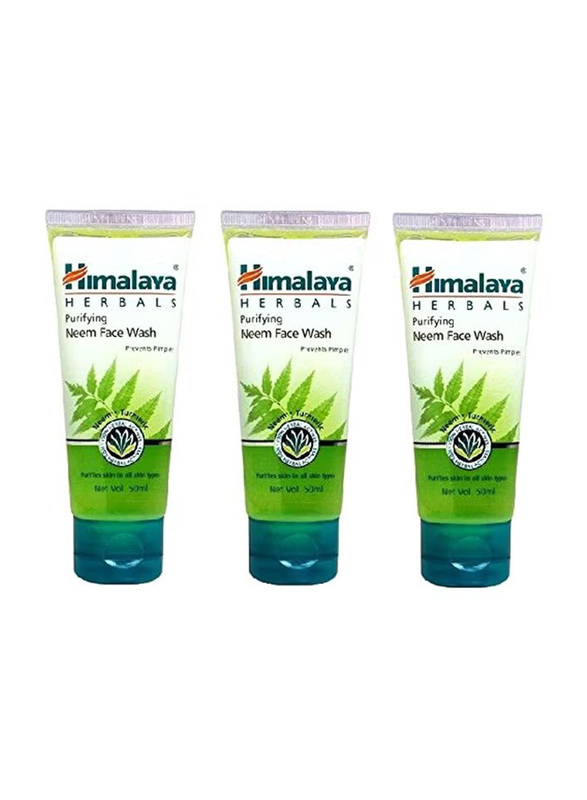 Himalaya Purifying Neem Face Wash Set, 3 x 50ml