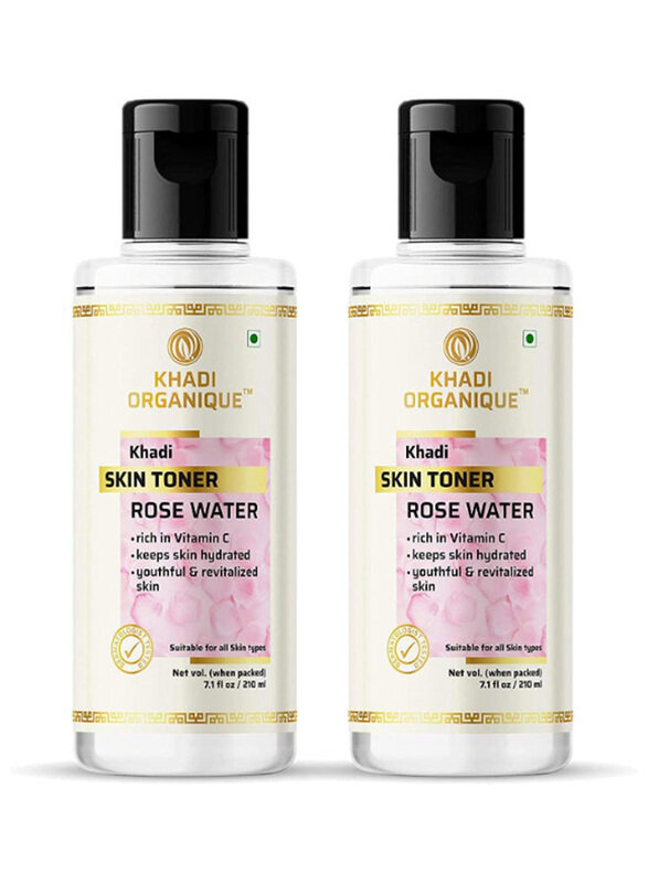 

Khadi Organique Pure Rose Water Skin Toner, 2 x 420ml