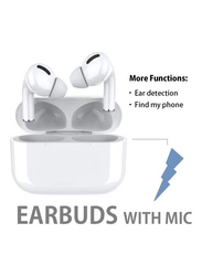 TWS Bluetooth In-Ear Earphones with Charging Case, White