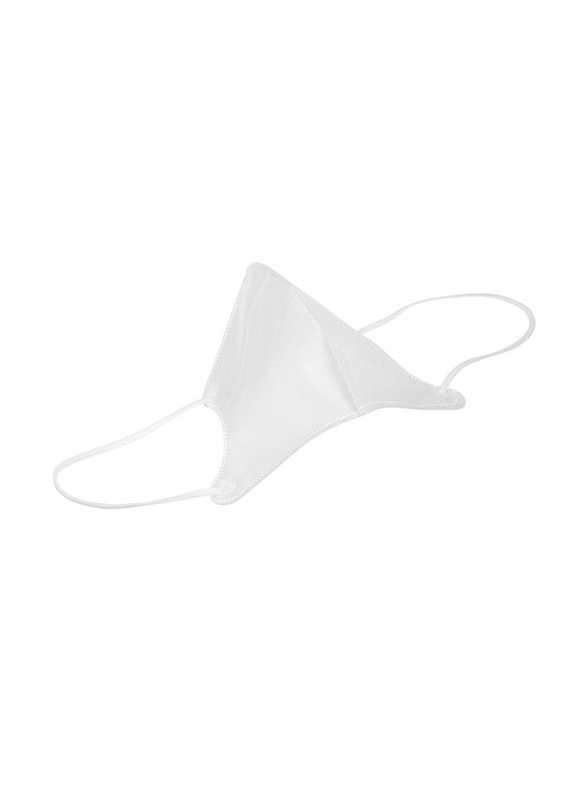 KN95 4-Layer Disposable Safety Mouth Face Mask, White, 1-Piece
