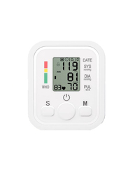 Digital Electronic Blood Pressure Monitor, W10107-1, White