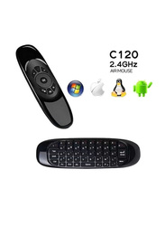 C-120 Wireless Air Mouse Keyboard, Black
